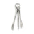 Knife, Fork & Spoon Charm in Sterling Silver