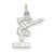 Gymnast Charm in Sterling Silver