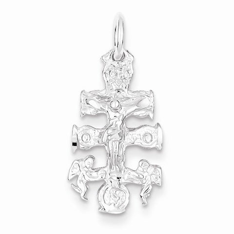 Sterling Silver Cara Vaca Crucifix pendant, Adorable Pendants for Necklace