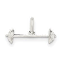 Sterling Silver Barbell Charm hide-image