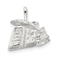 Sterling Silver Books with Quill Charm hide-image