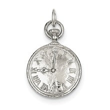 Sterling Silver Clock Charm hide-image