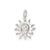 Sun Charm in Sterling Silver