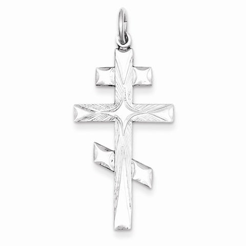 Sterling Silver Eastern Orthodox Cross pendant, Beautiful Pendants for Necklace