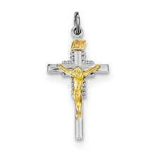 Sterling Silver & Vermeil INRI Crucifix Charm hide-image