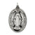 Sterling Silver Antiqued Miraculous Medal, Delightful Charm hide-image