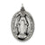 Antiqued Miraculous Medal, Delightful Charm in Sterling Silver