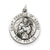 Antiqued Saint Francis of Assisi Medal, Gorgeous Charm in Sterling Silver