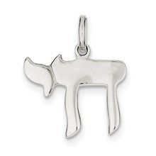 Sterling Silver Chai (Life) Charm hide-image