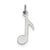 Sterling Silver Musical Note Charm hide-image