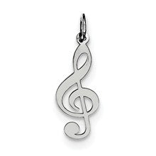 Sterling Silver Treble Clef Charm hide-image