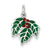 Sterling Silver Enameled Holly Charm hide-image