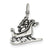 Antiqued Sleigh Charm in Sterling Silver