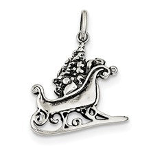 Sterling Silver Antiqued Sleigh Charm hide-image