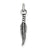 Sterling Silver Antiqued Feather Charm hide-image