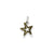 Yellow Enameled Starfish Charm in Sterling Silver