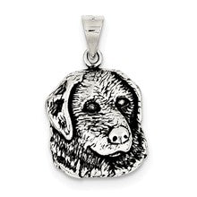 Sterling Silver Antiqued Dog Charm hide-image