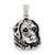 Antiqued Dog Charm in Sterling Silver