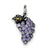Sterling Silver Enameled Purple Grape Charm hide-image