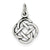 Sterling Silver Antiqued Celtic Knot Charm hide-image
