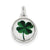 Four Leaf Clover Charm in Sterling Silver