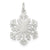 Sterling Silver Polished Snowflake Charm hide-image