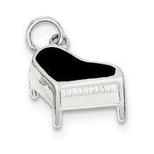 Sterling Silver Enameled Piano Charm hide-image