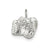 Diamond Cut Camera Charm in Sterling Silver