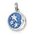 Sterling Silver Enameled and CZ Moon & Star Charm hide-image