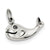 Sterling Silver Antiqued Whale Charm hide-image