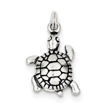 Sterling Silver Antique Turtle Charm hide-image