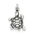 Sterling Silver Antique Turtle Charm hide-image