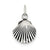 Sterling Silver Antiqued Sea Shell Charm hide-image