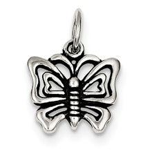 Sterling Silver Antique Butterfly Charm hide-image
