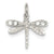 Sterling Silver Preciosa Austrian Crystal Dragonfly Charm hide-image