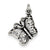 Antique Butterfly Charm in Sterling Silver
