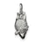 Owl Charm in Sterling Silver