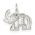 Sterling Silver CZ Elephant Charm hide-image