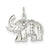 CZ Elephant Charm in Sterling Silver