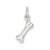 Polished Bone Charm in Sterling Silver
