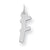 Sterling Silver Medium Initial F Charm hide-image
