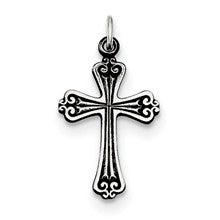 Sterling Silver Antiqued Cross Charm hide-image