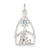 Stellux Crystal Nativity Charm in Sterling Silver