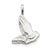 Sterling Silver Praying Hands Charm hide-image