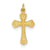 Cross Charm in Sterling Silver & 24k Gold-Plated