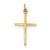 Passion Cross Charm in Sterling Silver & 24k Gold-Plated