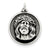 Antiqued Ecce Homo Medal, Pretty Charm in Sterling Silver