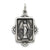 Antiqued Miraculous Medal, Exquisite Charm in Sterling Silver