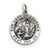 Antiqued Our Lady of Lourdes Medal, Charm in Sterling Silver