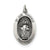 Antiqued Saint Jude Thaddeus Medal, Charm in Sterling Silver